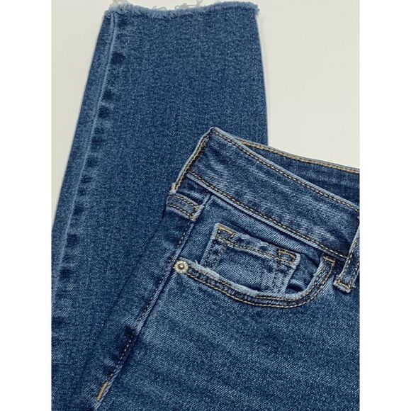 Old Navy Womens Mid Rise Rockstar Super Skinny Dark Wash Size 4 - Picture 5 of 9